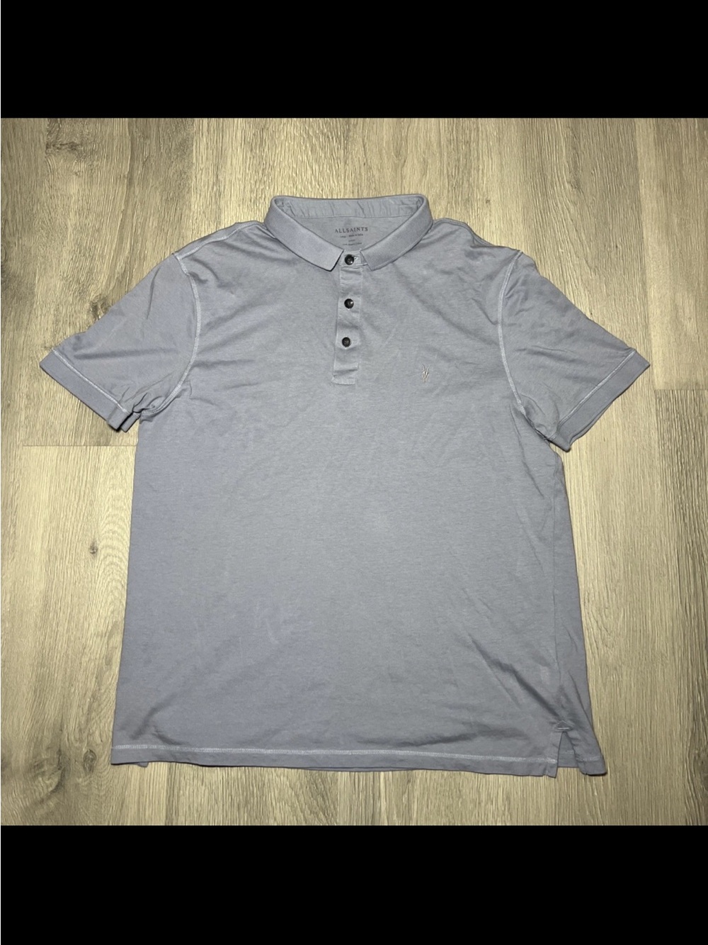 All Saints Men’s Light Blue Polo Shirt
